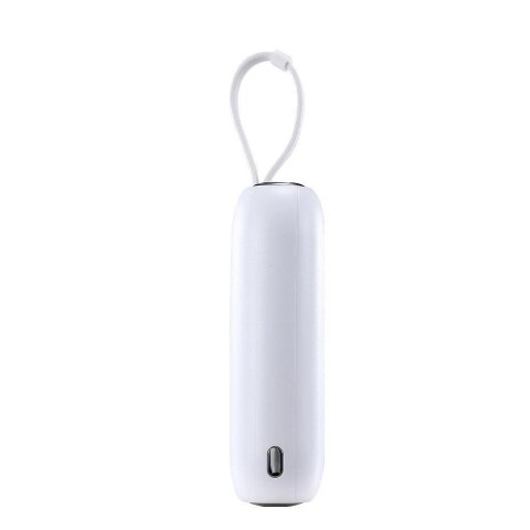 Joyroom mini powerbank 10000mAh Colorful Series 22.5W z 2 wbudowanymi kablami USB C i Lightning biały (JR-L012) Joyroom mini powerbank 10000mAh Colorful Series 22.5W z 2 wbudowanymi kablami USB C i Lightning biały (JR-L012)