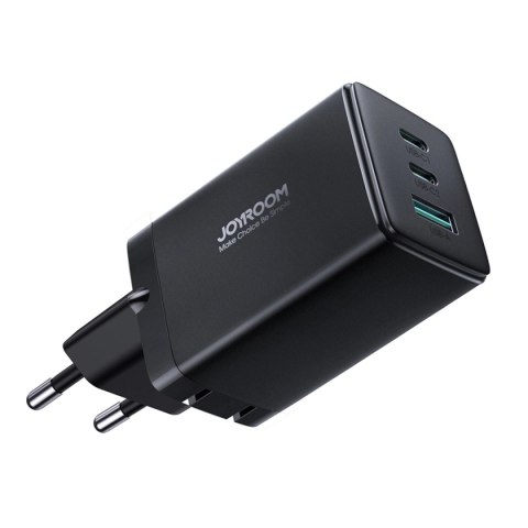 Joyroom szybka ładowarka GaN 65W USB-A, 2x USB-C czarna + kabel USB-C - USB-C 100W 1.2m (TCG01) Joyroom szybka ładowarka GaN 65W USB-A, 2x USB-C czarna + kabel USB-C - USB-C 100W 1.2m (TCG01)