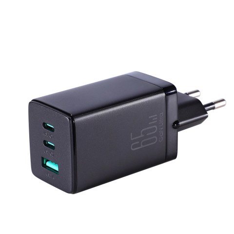 Joyroom szybka ładowarka GaN 65W USB-A, 2x USB-C czarna + kabel USB-C - USB-C 100W 1.2m (TCG01) Joyroom szybka ładowarka GaN 65W USB-A, 2x USB-C czarna + kabel USB-C - USB-C 100W 1.2m (TCG01)