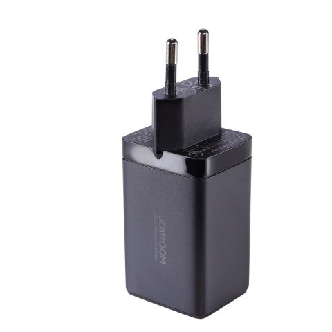 Joyroom szybka ładowarka GaN 65W USB-A, 2x USB-C czarna + kabel USB-C - USB-C 100W 1.2m (TCG01) Joyroom szybka ładowarka GaN 65W USB-A, 2x USB-C czarna + kabel USB-C - USB-C 100W 1.2m (TCG01)