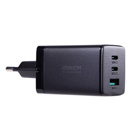 Joyroom szybka ładowarka GaN 65W USB-A, 2x USB-C czarna + kabel USB-C - USB-C 100W 1.2m (TCG01) Joyroom szybka ładowarka GaN 65W USB-A, 2x USB-C czarna + kabel USB-C - USB-C 100W 1.2m (TCG01)