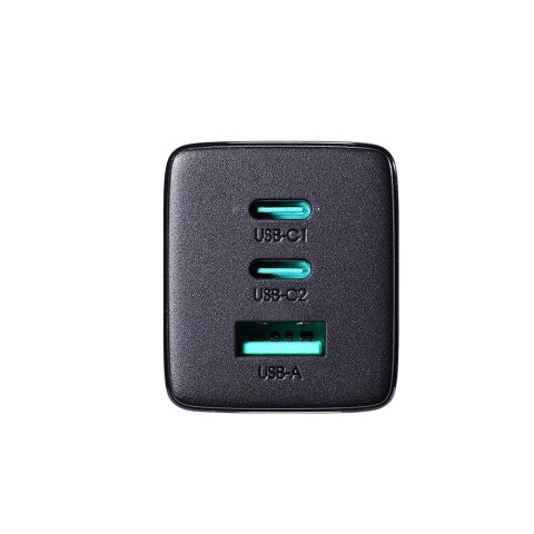 Joyroom szybka ładowarka GaN 65W USB-A, 2x USB-C czarna + kabel USB-C - USB-C 100W 1.2m (TCG01) Joyroom szybka ładowarka GaN 65W USB-A, 2x USB-C czarna + kabel USB-C - USB-C 100W 1.2m (TCG01)