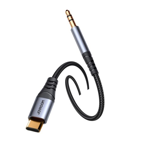 Kabel Joyroom Audio Transfer Series SY-A07 mini jack 3,5 mm / USB-C 1,2m - czarny Kabel Joyroom Audio Transfer Series SY-A07 mini jack 3,5 mm / USB-C 1,2m - czarny