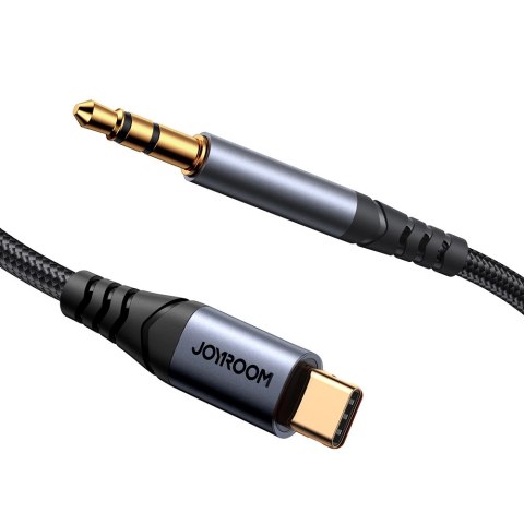 Kabel Joyroom Audio Transfer Series SY-A07 mini jack 3,5 mm / USB-C 1,2m - czarny Kabel Joyroom Audio Transfer Series SY-A07 mini jack 3,5 mm / USB-C 1,2m - czarny