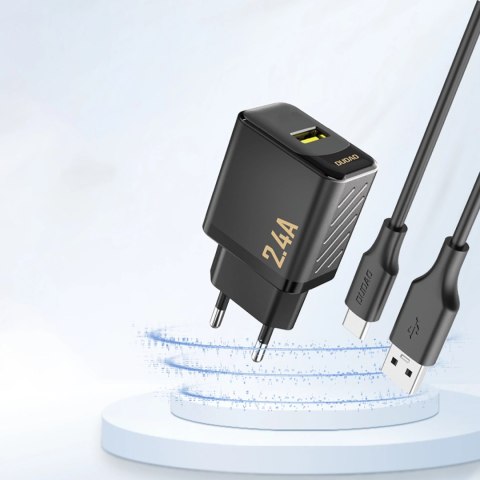 Ładowarka Dudao A23 2.4A USB-A - czarna Ładowarka Dudao A23 2.4A USB-A - czarna