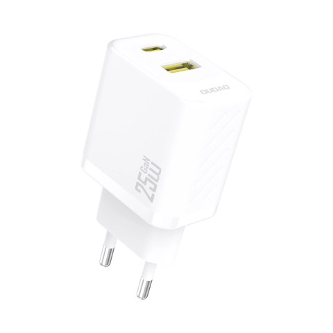 Ładowarka Dudao A26T GaN 25W USB-A, USB-C - biała Ładowarka Dudao A26T GaN 25W USB-A, USB-C - biała