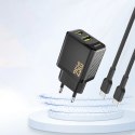 Ładowarka Dudao A26T GaN 25W USB-A, USB-C - czarna Ładowarka Dudao A26T GaN 25W USB-A, USB-C - czarna