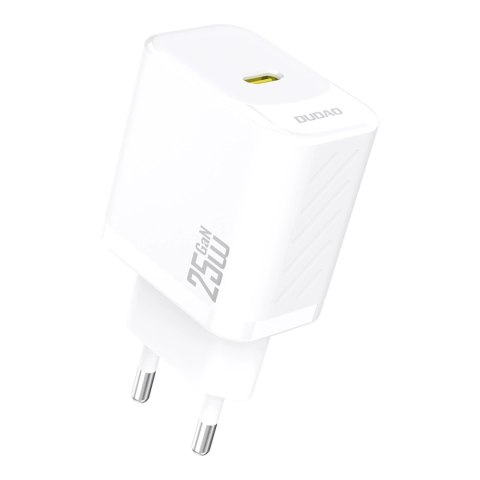 Ładowarka sieciowa Dudao A27 25W GaN USB-C - biała Ładowarka sieciowa Dudao A27 25W GaN USB-C - biała
