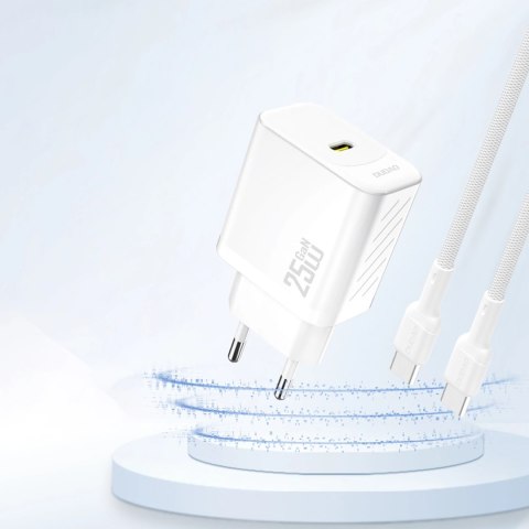 Ładowarka sieciowa Dudao A27 25W GaN USB-C - biała Ładowarka sieciowa Dudao A27 25W GaN USB-C - biała