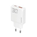 Ładowarka sieciowa GaN Dudao A30EU 30W USB-A / USB-C - biała Ładowarka sieciowa GaN Dudao A30EU 30W USB-A / USB-C - biała