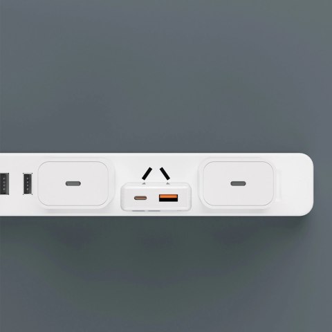Ładowarka sieciowa GaN Dudao A30EU 30W USB-A / USB-C - biała Ładowarka sieciowa GaN Dudao A30EU 30W USB-A / USB-C - biała