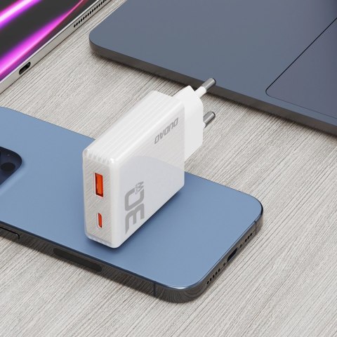 Ładowarka sieciowa GaN Dudao A30EU 30W USB-A / USB-C - biała Ładowarka sieciowa GaN Dudao A30EU 30W USB-A / USB-C - biała