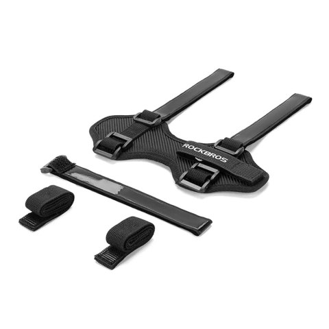 Pasek rowerowy z rzepem Rockbros 50210064001 na głośnik Bluetooth lub bidon - czarny Pasek rowerowy z rzepem Rockbros 50210064001 na głośnik Bluetooth lub bidon - czarny
