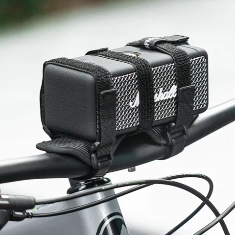Pasek rowerowy z rzepem Rockbros 50210064001 na głośnik Bluetooth lub bidon - czarny Pasek rowerowy z rzepem Rockbros 50210064001 na głośnik Bluetooth lub bidon - czarny