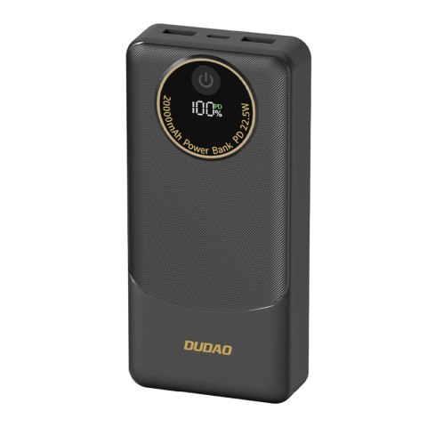 Powerbank Dudao K12Pro 22,5W PD 20000mAh USB-A, USB-C - czarny Powerbank Dudao K12Pro 22,5W PD 20000mAh USB-A, USB-C - czarny