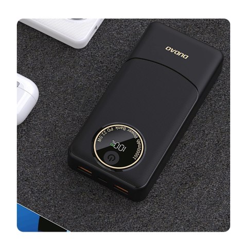 Powerbank Dudao K12Pro 22,5W PD 20000mAh USB-A, USB-C - czarny Powerbank Dudao K12Pro 22,5W PD 20000mAh USB-A, USB-C - czarny