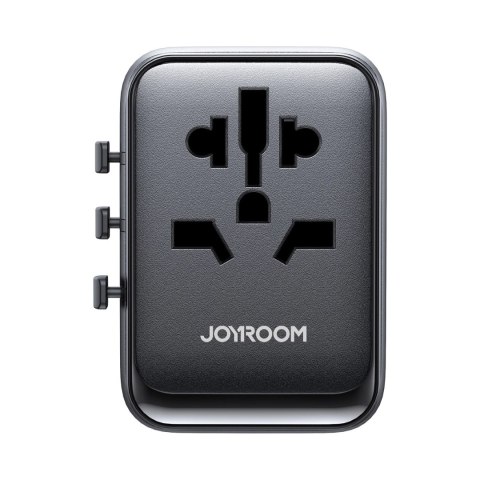 Adapter podróżny Joyroom JR-TCW01 uniwersalny 17W EU / US / UK / JP / AU / CN - czarny Adapter podróżny Joyroom JR-TCW01 uniwersalny 17W EU / US / UK / JP / AU / CN - czarny