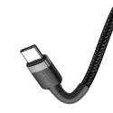 BASEUS kabel Typ C do Typ C Power Delivery PD60W 2.0 (3A 20V) Cafule CATKLF-HG1 2 metry szaro-czarny BASEUS kabel Typ C do Typ C Power Delivery PD60W 2.0 (3A 20V) Cafule CATKLF-HG1 2 metry szaro-czarny