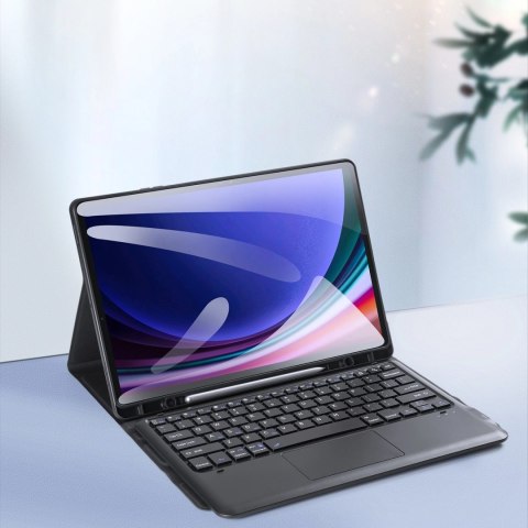 Etui z klawiaturą Bluetooth Dux Ducis (Seria TK) do Samsung Tab S9 Plus / S9 FE Plus - czarne Etui z klawiaturą Bluetooth Dux Ducis (Seria TK) do Samsung Tab S9 Plus / S9 FE Plus - czarne