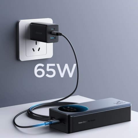 Powerbank Joyroom 30000mAh 65W z wyświetlaczem cyfrowym (JR-PBF05) - czarny Powerbank Joyroom 30000mAh 65W z wyświetlaczem cyfrowym (JR-PBF05) - czarny