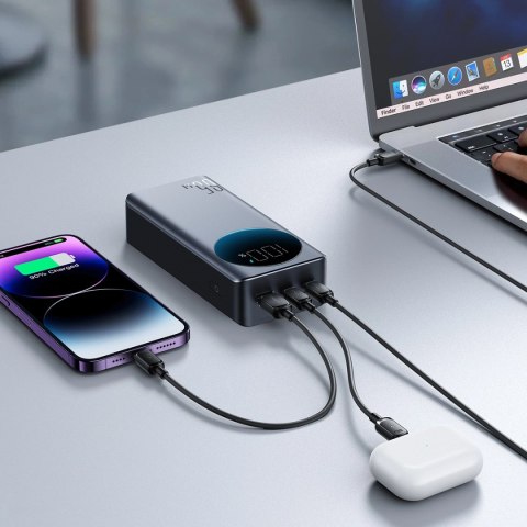 Powerbank Joyroom 30000mAh 65W z wyświetlaczem cyfrowym (JR-PBF05) - czarny Powerbank Joyroom 30000mAh 65W z wyświetlaczem cyfrowym (JR-PBF05) - czarny
