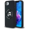 Etui Karl Lagerfeld Liquid Silicone Karl & Choupette Heads z MagSafe na iPhone 16e - czarne