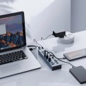 HUB 16-portowy z włącznikiem USB-A 3.0 - szary HUB 16-portowy z włącznikiem USB-A 3.0 - szary