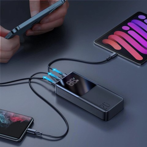 Joyroom powerbank 20000mAh 22.5W PD QC3.0 AFC czarny (JR-QP192) Joyroom powerbank 20000mAh 22.5W PD QC3.0 AFC czarny (JR-QP192)