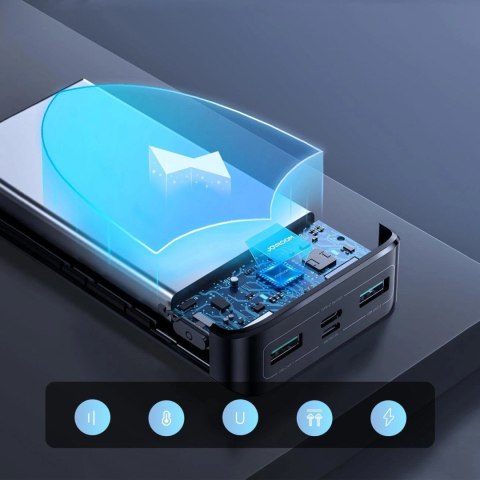 Joyroom powerbank 20000mAh 22.5W PD QC3.0 AFC czarny (JR-QP192) Joyroom powerbank 20000mAh 22.5W PD QC3.0 AFC czarny (JR-QP192)