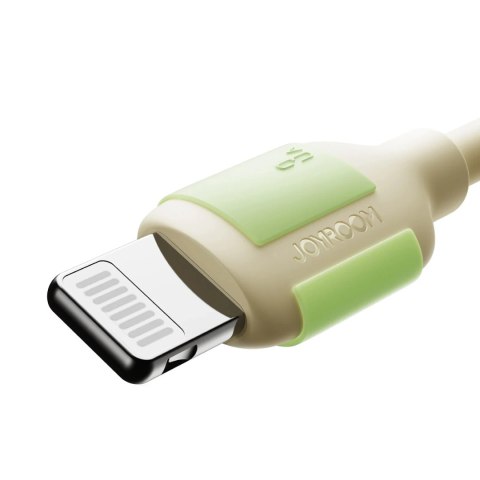 Kabel Joyroom S-A53 3A USB-A - Lightning z fluorescencyjną końcówką 1,2 m - beżowy Kabel Joyroom S-A53 3A USB-A - Lightning z fluorescencyjną końcówką 1,2 m - beżowy
