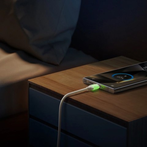 Kabel Joyroom S-A53 3A USB-A - USB-C z fluorescencyjną końcówką 1,2 m - beżowy Kabel Joyroom S-A53 3A USB-A - USB-C z fluorescencyjną końcówką 1,2 m - beżowy