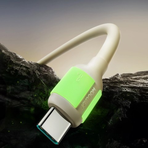 Kabel Joyroom S-A53 3A USB-A - USB-C z fluorescencyjną końcówką 1,2 m - beżowy Kabel Joyroom S-A53 3A USB-A - USB-C z fluorescencyjną końcówką 1,2 m - beżowy