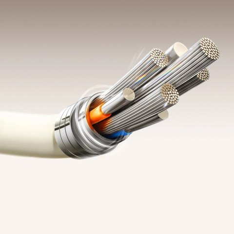 Kabel Joyroom S-A53 3A USB-A - USB-C z fluorescencyjną końcówką 1,2 m - beżowy Kabel Joyroom S-A53 3A USB-A - USB-C z fluorescencyjną końcówką 1,2 m - beżowy