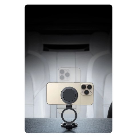 Uchwyt na telefon Baseus BS-CW06 MagPro II z MagSafe na deskę rodzielczą - czarny Uchwyt na telefon Baseus BS-CW06 MagPro II z MagSafe na deskę rodzielczą - czarny