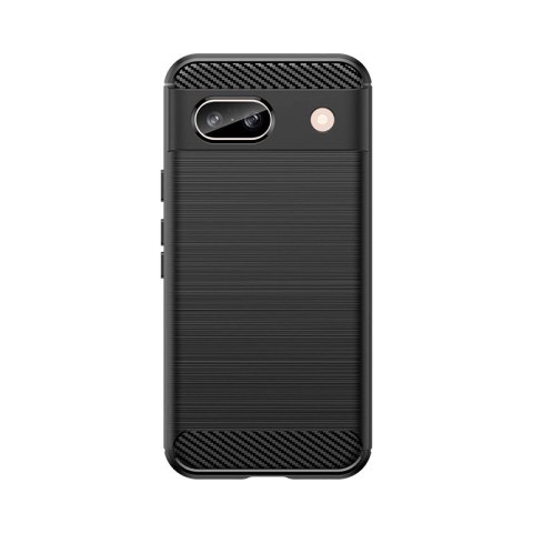 Etui Carbon Case do Google Pixel 8A elastyczny silikonowy karbonowy pokrowiec - czarny Etui Carbon Case do Google Pixel 8A elastyczny silikonowy karbonowy pokrowiec - czarny