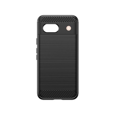 Etui Carbon Case do Google Pixel 8A elastyczny silikonowy karbonowy pokrowiec - czarny Etui Carbon Case do Google Pixel 8A elastyczny silikonowy karbonowy pokrowiec - czarny