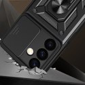 Etui Hybrid Armor Camshield do Samsung Galaxy S24 pancerne z osłoną na aparat - czarne Etui Hybrid Armor Camshield do Samsung Galaxy S24 pancerne z osłoną na aparat - czarne
