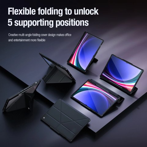 Etui Nillkin Bumper Leather Case Pro na Samsung Galaxy Tab S9 Ultra - czarne Etui Nillkin Bumper Leather Case Pro na Samsung Galaxy Tab S9 Ultra - czarne