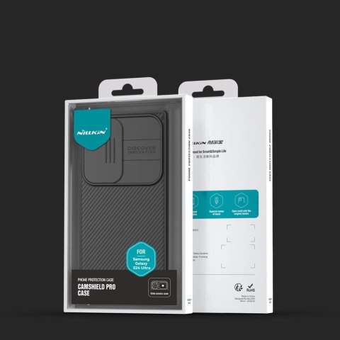 Etui Nillkin CamShield Pro pancerne z osłona na aparat do Samsung Galaxy S24 Ultra - czarne Etui Nillkin CamShield Pro pancerne z osłona na aparat do Samsung Galaxy S24 Ultra - czarne
