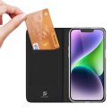 Etui z klapką i portfelem Dux Ducis Skin Pro do iPhone 15 - czarne