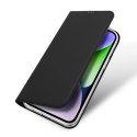 Etui z klapką i portfelem Dux Ducis Skin Pro do iPhone 15 - czarne