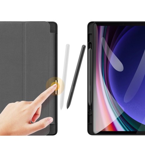 Etui z podstawką Dux Ducis Domo Samsung Galaxy Tab S9 FE - czarne Etui z podstawką Dux Ducis Domo Samsung Galaxy Tab S9 FE - czarne