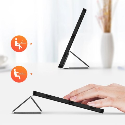 Etui z podstawką Dux Ducis Domo Samsung Galaxy Tab S9 FE - czarne Etui z podstawką Dux Ducis Domo Samsung Galaxy Tab S9 FE - czarne