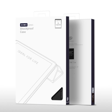 Etui z podstawką Dux Ducis Domo Samsung Galaxy Tab S9 FE - czarne Etui z podstawką Dux Ducis Domo Samsung Galaxy Tab S9 FE - czarne