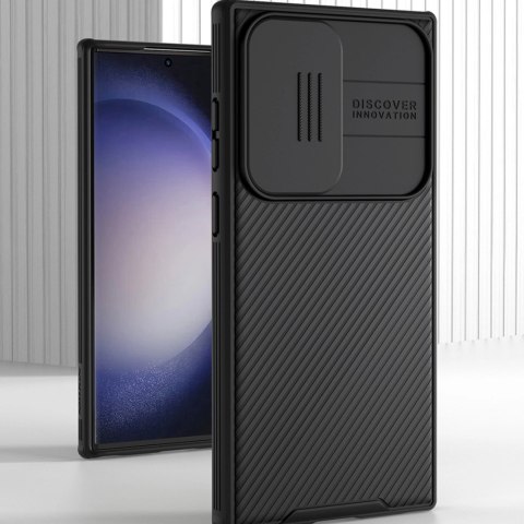 Nillkin CamShield Pro Magnetic Case etui do Samsung Galaxy S23 Ultra magnetyczne MagSafe z osłoną na aparat czarne Nillkin CamShield Pro Magnetic Case etui do Samsung Galaxy S23 Ultra magnetyczne MagSafe z osłoną na aparat czarne