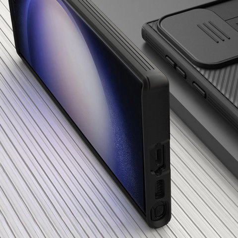 Nillkin CamShield Pro Magnetic Case etui do Samsung Galaxy S23 Ultra magnetyczne MagSafe z osłoną na aparat czarne Nillkin CamShield Pro Magnetic Case etui do Samsung Galaxy S23 Ultra magnetyczne MagSafe z osłoną na aparat czarne