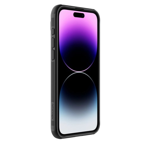 Pancerne etui Nillkin CamShield Pro Magnetic Case do iPhone 15 Pro z osłoną na aparat - czarne Pancerne etui Nillkin CamShield Pro Magnetic Case do iPhone 15 Pro z osłoną na aparat - czarne