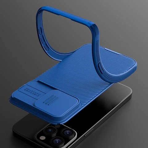 Pancerne etui Nillkin CamShield Pro Magnetic Case do iPhone 15 Pro z osłoną na aparat - czarne Pancerne etui Nillkin CamShield Pro Magnetic Case do iPhone 15 Pro z osłoną na aparat - czarne