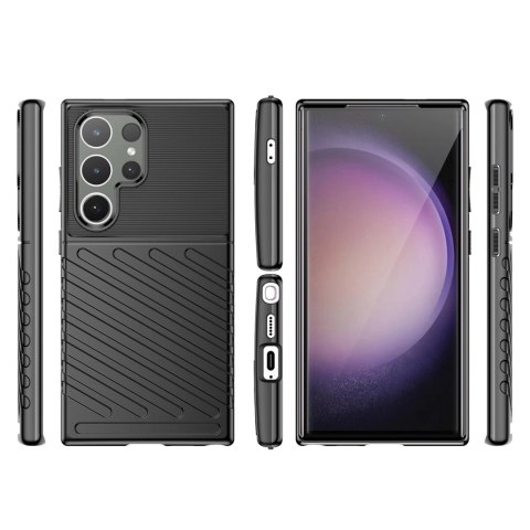 Pancerne etui Thunder Case na Samsung Galaxy S24 Ultra - czarny Pancerne etui Thunder Case na Samsung Galaxy S24 Ultra - czarny