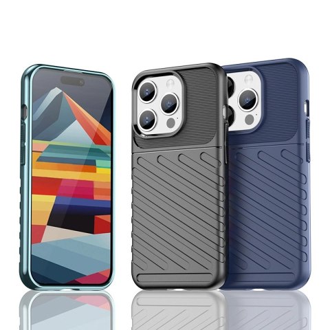 Pancerne etui iPhone 15 Pro Thunder Case - czarne Pancerne etui iPhone 15 Pro Thunder Case - czarne